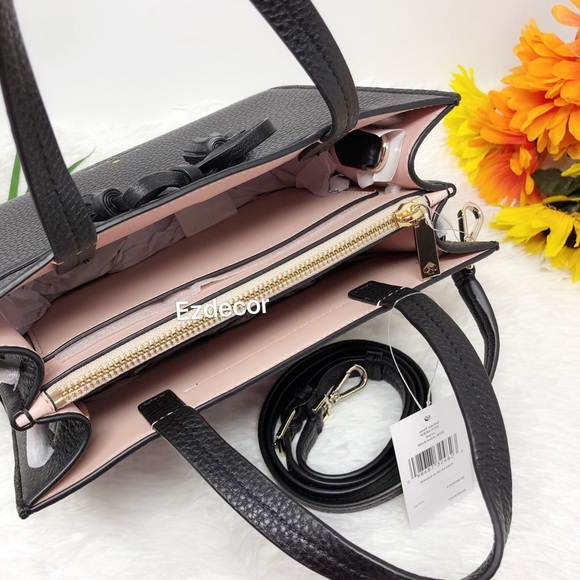 NWT Kate Spade Hayes Small Satchel Crossbody Black - Picture 7 of 8